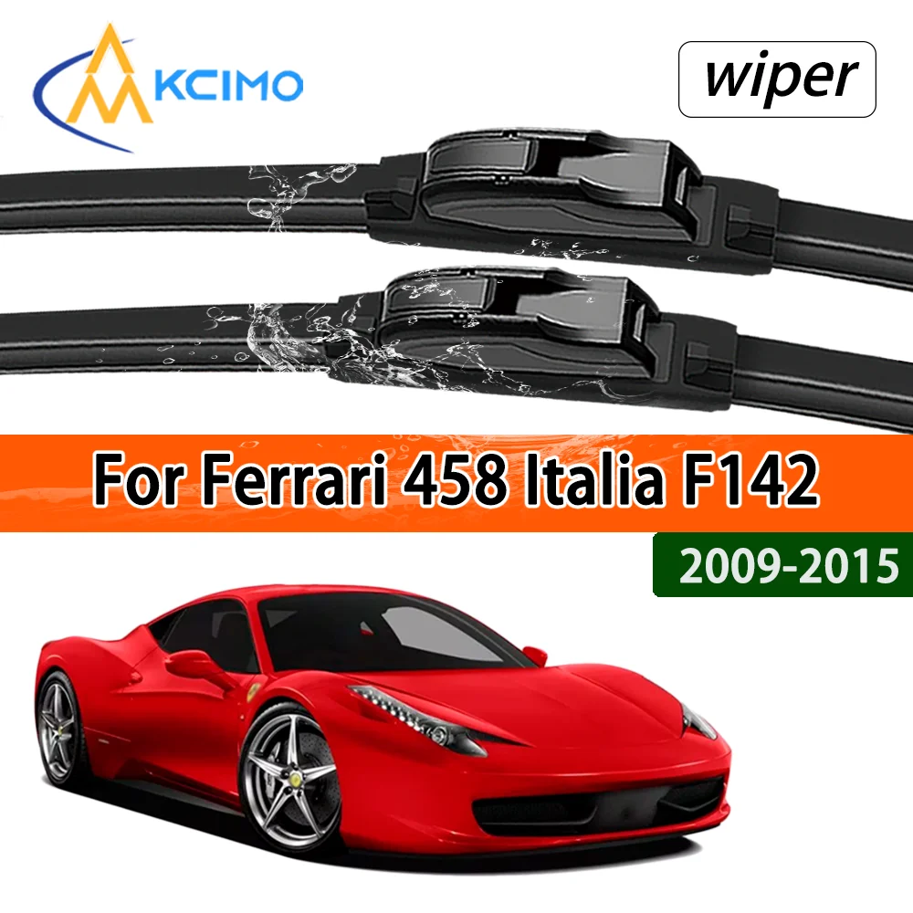 

Всесезонные бесшумные передние щетки стеклоочистителя для Ferrari 458 Italia 2009-2015 2010, гарантия прозрачной видимости, долговечная работа