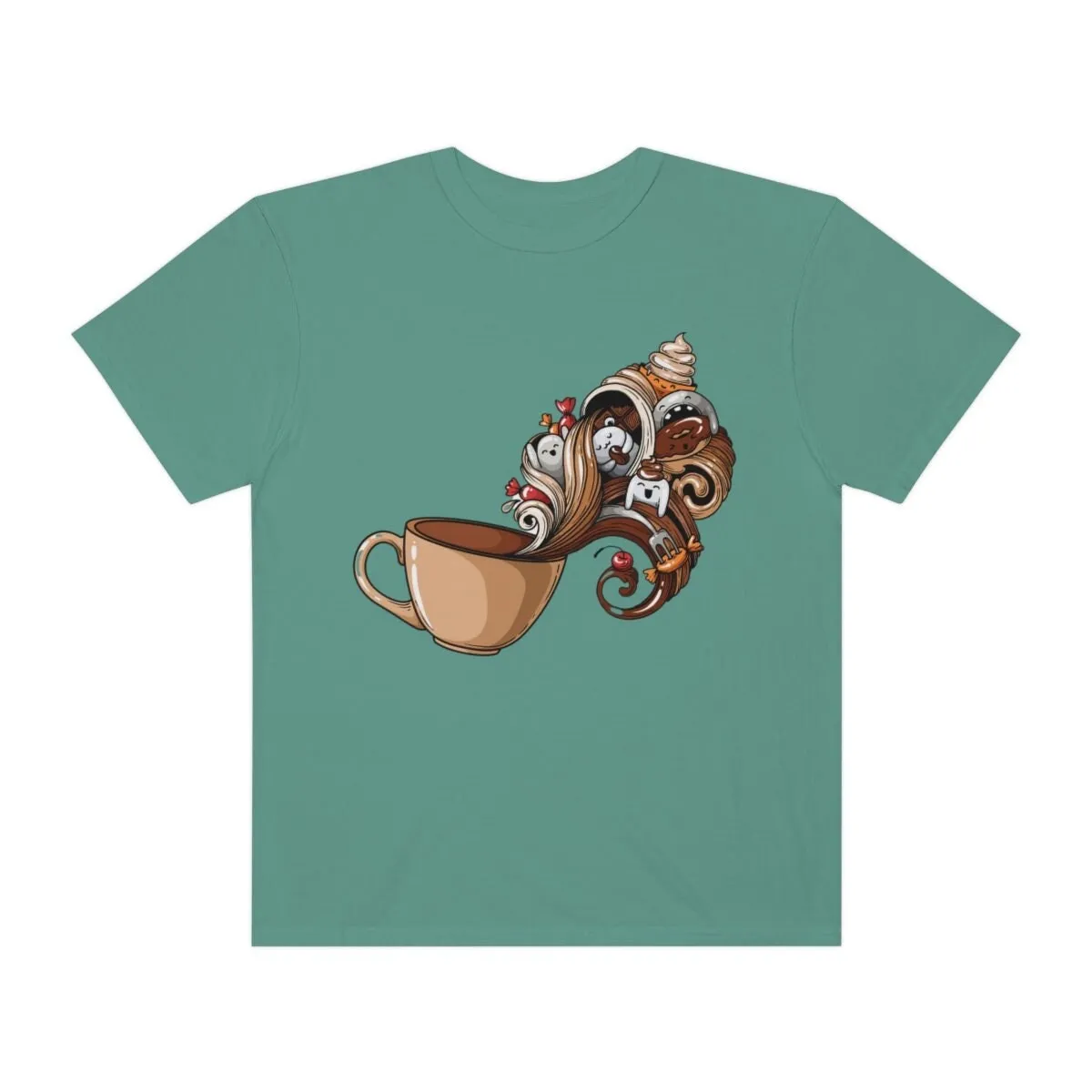 

Coffee T Shirt For Women Lover Comfort Colors But First Her Mom Baristas