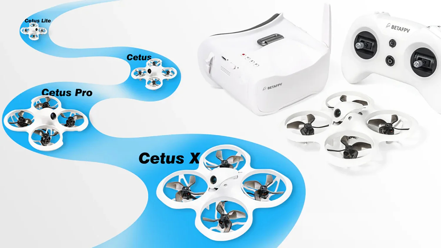BETAFPV Cetus X FPV Kit طائرة رباعية بدون فرش Frsky/ELRS 2.4G نسخة FPV كاميرا سباق هليكوبتر بدون طيار كوادكوبتر تناظرية VTX #5