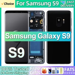 100% Tested S9 LCD With Frame For SAMSUNG Galaxy S9 G960 SM-G960FD Display Touch Screen Digitizer Assembly Replacement