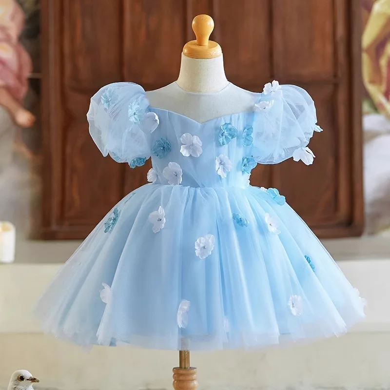 

New Girls Princess Evening Gown Host's Piano Performance Wedding Birthday Party Dresses A4630 Vestidos Bridesmaid Dresses
