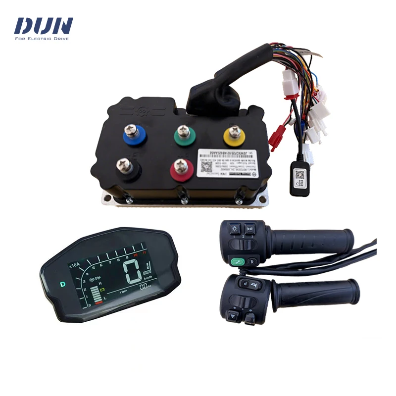 

ND72360 72V 190A Rate Volt 48v/60v/72v Hall Sensor BLDC Controller with DKD Display & T08 Throttle Kits for 3000W-4000W Motor