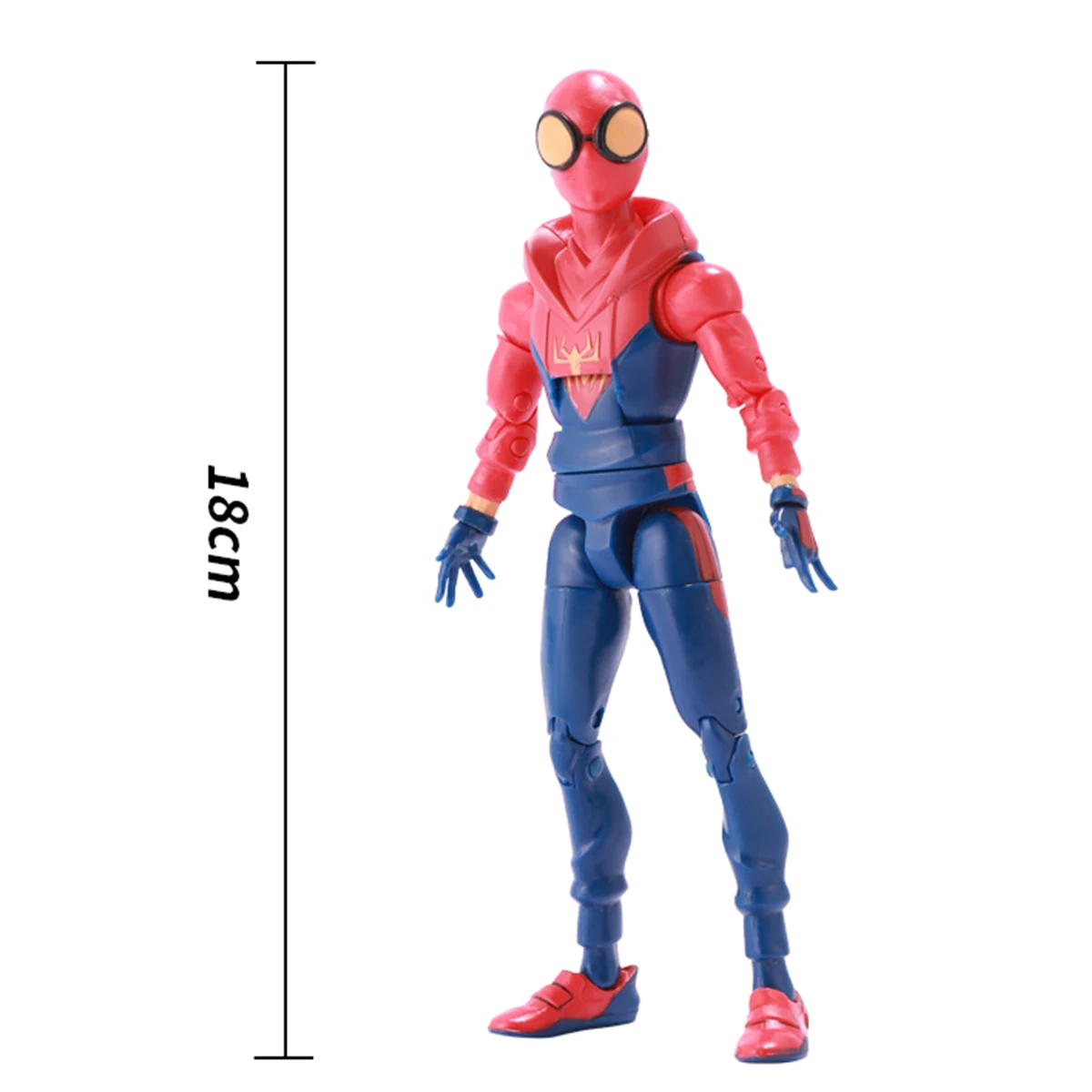 HiPlay ZD ของเล่น 7 นิ้ว Articulated Classic Series พร้อมขาตั้งรุ่น Hoodie Spider Man Action Figurine