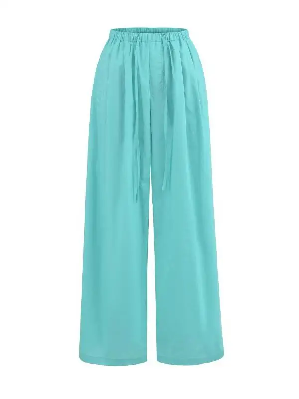 กางเกงขายาวเอวสูงทรงหลวม สไตล์เรโทรอเมริกัน ลำลอง ใส่สบาย ทรงหลวม ทันสมัย สไตล์สตรีท