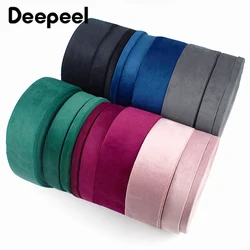 5/10Meters 10/25/50mm Velvet Pressing Strip Webbing Soft for Bow Tie Silk Ribbon Clothes Pet Collar Decor DIY Sewing Accessories