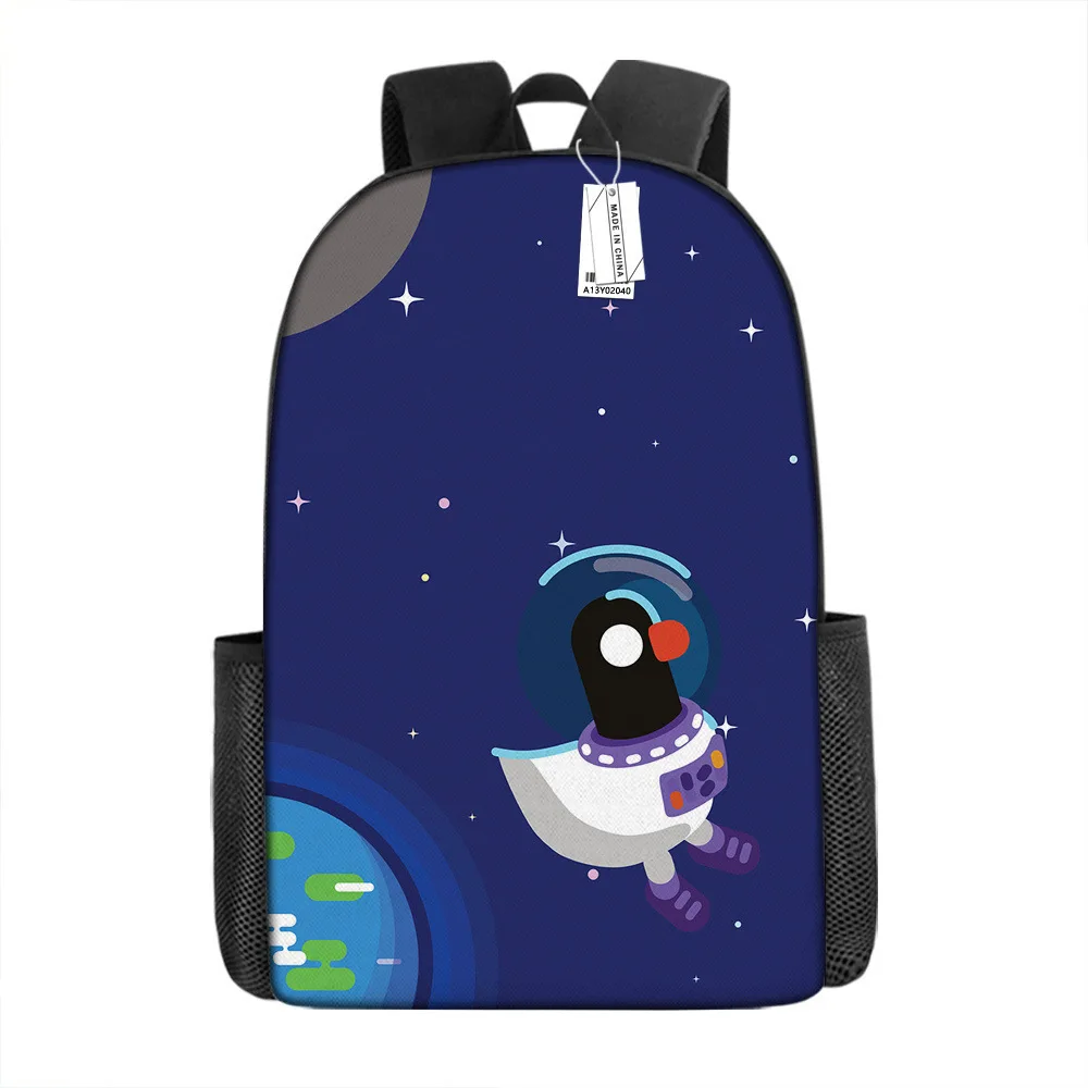 Classic Popular Funny astronaut Notebook Backpacks pupil School Bags 3D Print Oxford Waterproof Boys/Girls Laptop Backpacks