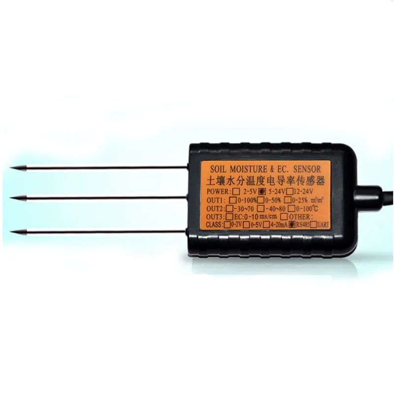 Soil moisture & EC sensor 5-24V power supply UART interface MODBUS protocol Probe for LSE0/NSE01