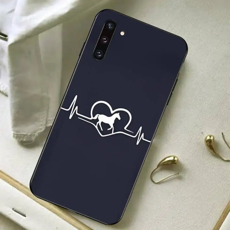 Чехол для телефона Horse Heartbeat для Samsung A51 A30s A52 A71 A12 для Huawei Honor 10i для OPPO vivo Y11, чехол