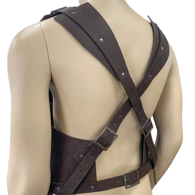 Medieval Armors Cosplays Jerkins Coat Leather Chest Armors For Men Wear