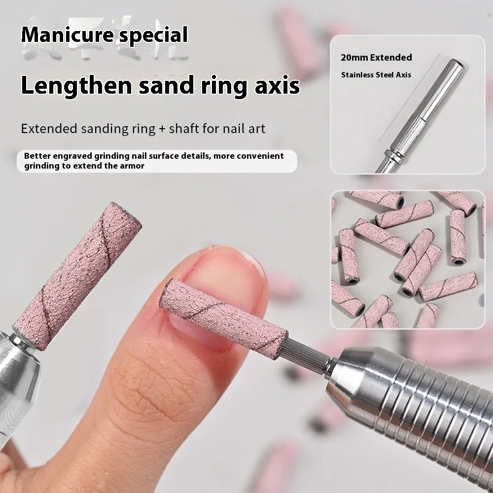 رؤوس مخروطية من الفولاذ المقاوم للصدأ 3.2 مم لإزالة البشرة/الكالس، نقع طلاء الجل، أدوات مانيكير عين القطة، مستلزمات الصالونات #1