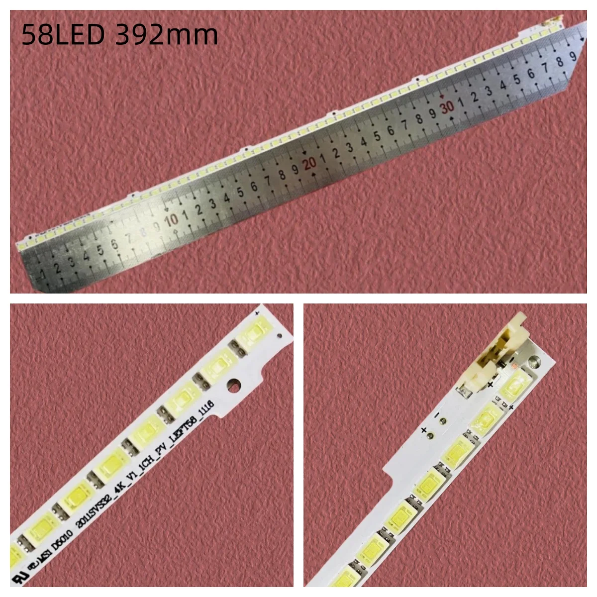 392mm LED Backlight Lamp Strip 58Leds For 32inch TV UA32D4003B BN64-01635A 2011SVS32 4K-V1-1CH-PV-LEFT58-1116 UE32D4000