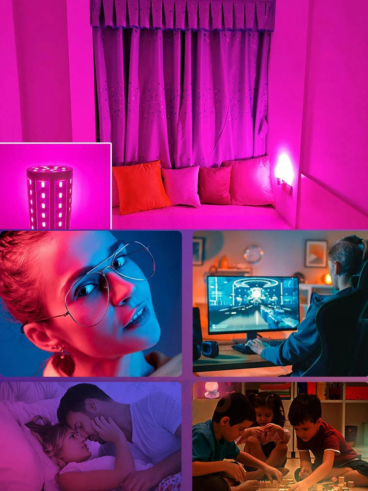 12V 24V 36V 48V 60V 85V AC DC LED-Licht Maiskolbenlampe E27 Edison-Schraubsockel 5W Rot Grün Blau Weiß Bunte Glühbirne Feiertagslampe – Detail 5