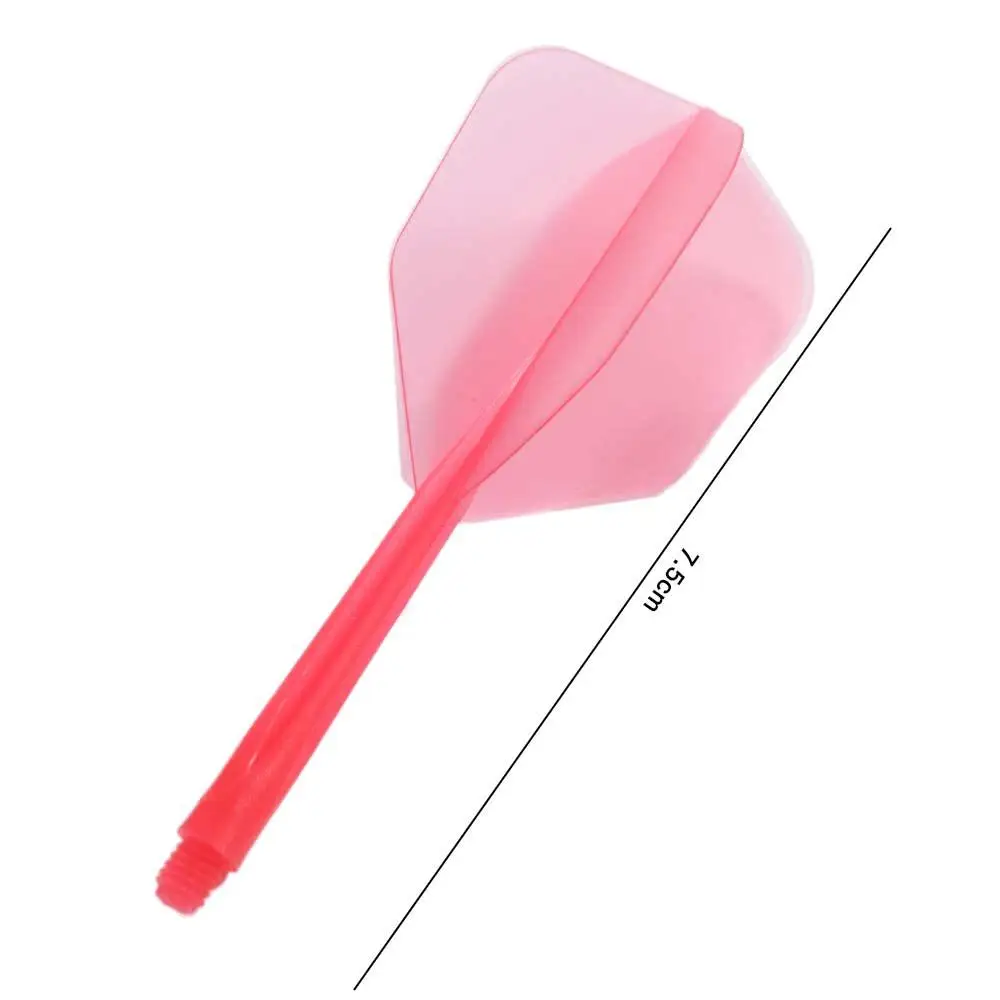 

3PCS Durable 2BA Darts Tail Anti-fall Soft Darts Flights Multi-color Transparent Entertainment