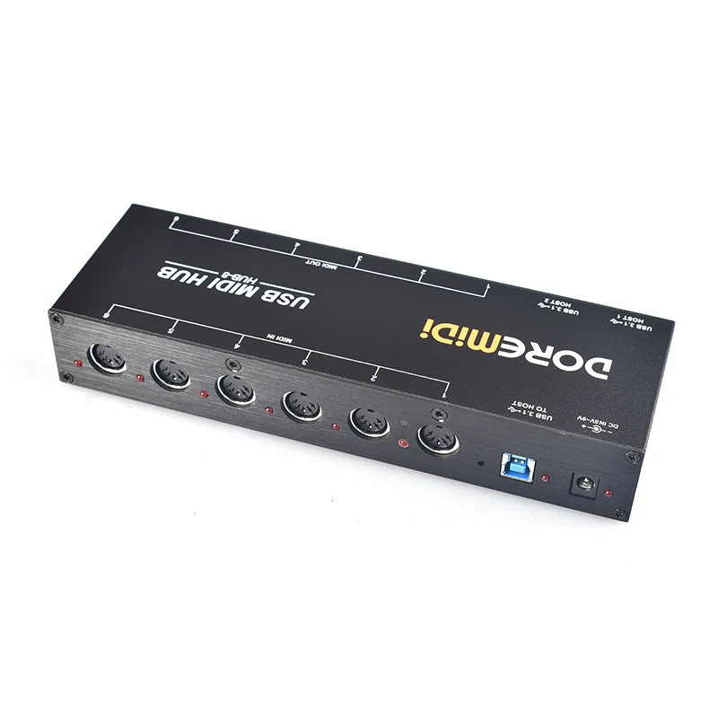 Imagem -03 - Host Midi Usb Doremidi Novo Hub 6x6 x2 Usb 3.1 Hub Box