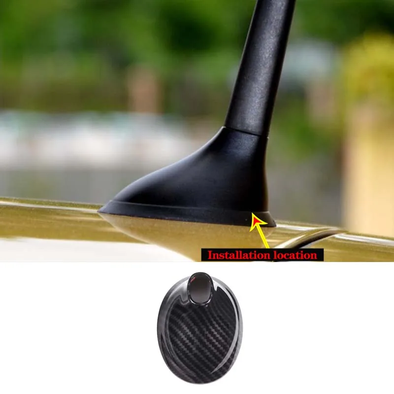 

Car Top Antenna Decorative Cover Radio Antenna Protection Cover ABS Auto Exterior Accessories Sticker Fit For Fiat 500 2010-2015