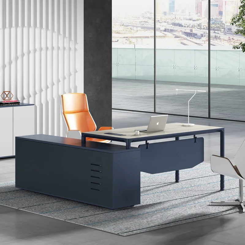 أثاث المكاتب طاولة رئيس مكتب الرئيس الحديث البسيط #3