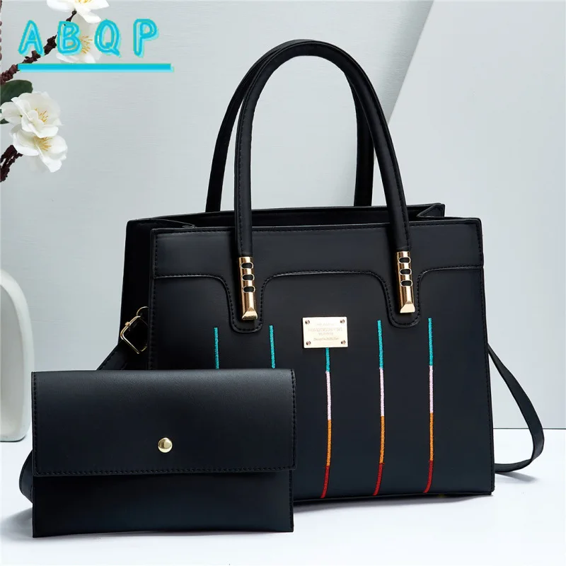 

ABQP New Women's Handbag Luxury Brand 2-piece Set Women's Shoulder Messenger Bag Large Capacity Fashion Casual Women's Bag