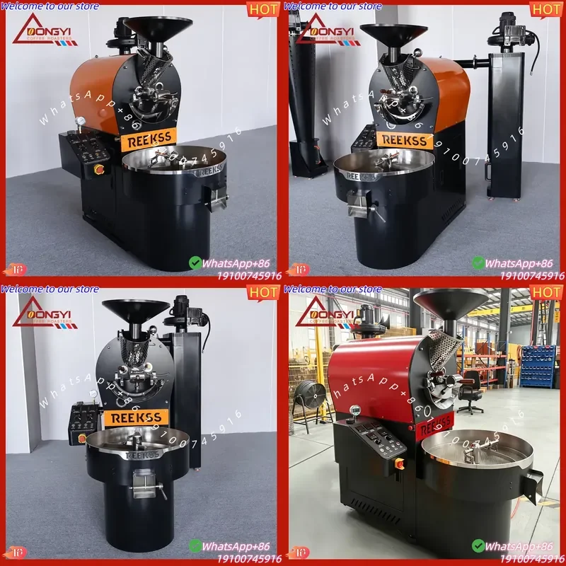 CE Certificate REEKSS 3kg Coffee Roasting Machine with Profiling System Professional Coffee Roaster Machine 3kg