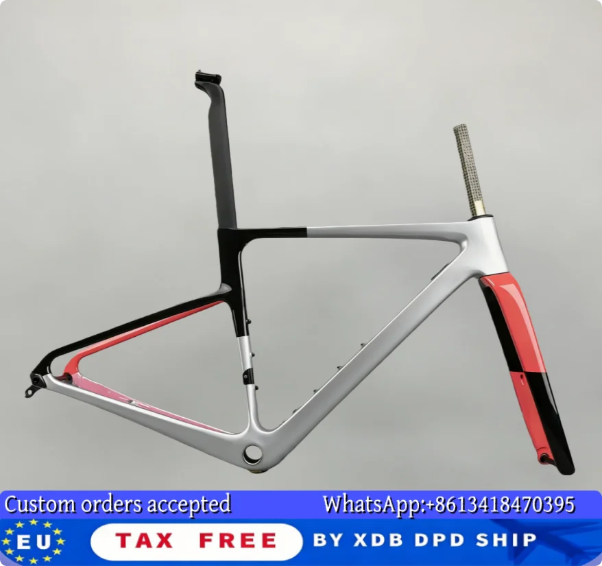 

Карбоновая рама для велосипеда Custom EVO с дисковыми тормозами BB68 и рулем