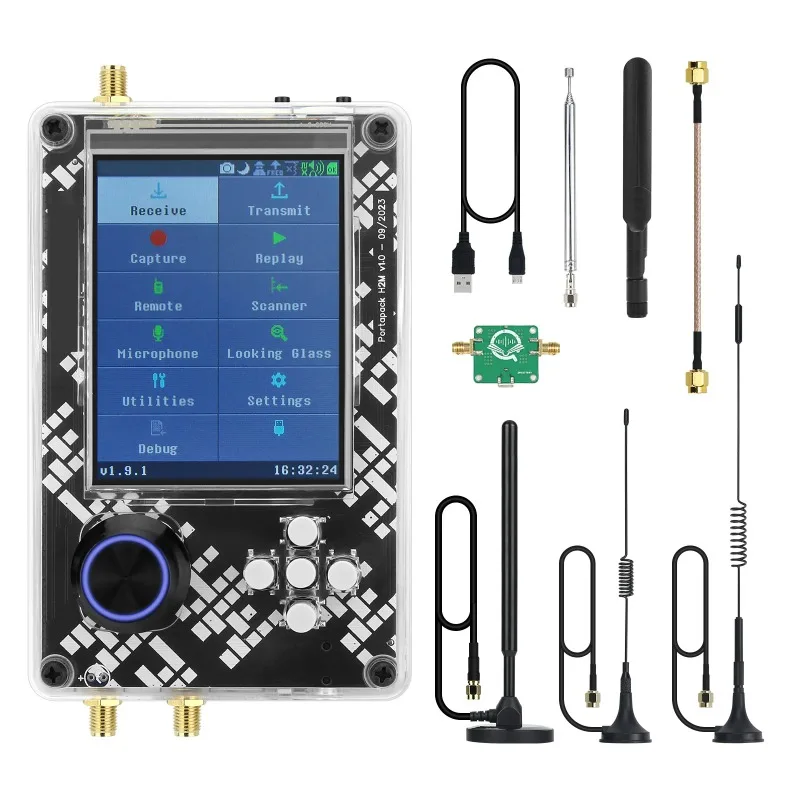 【Best-selling】R10 V2.0.x PortaPack H2M With Plastic Case 5 Antenna USB Cable LNA Limited Time Discount