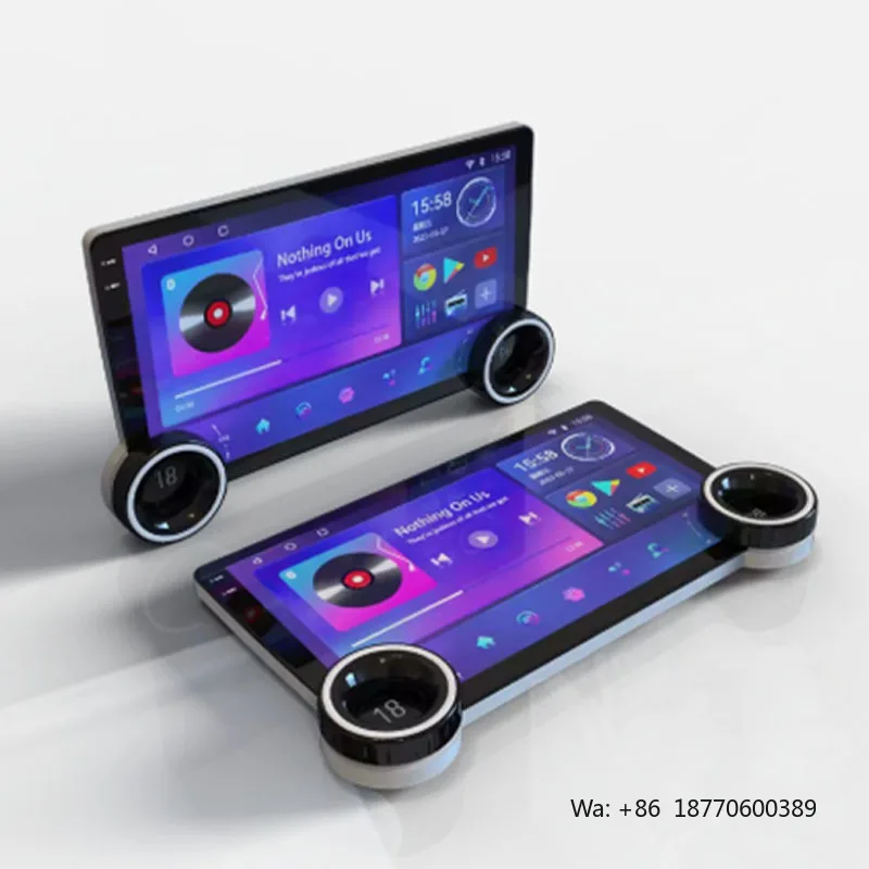 Smart 10 Inch Android 12 Car Player 2 Din Dual Knobs 4G LTE DSP GPS Navigation Auto Multimedia Head Unit