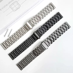 20mm Titanium Metal Strap 22mm for Huawei Watch 4pro/3 GT2 Watchband For Samsung Watch 3 45mm Luxury Business Bracelet Wristband