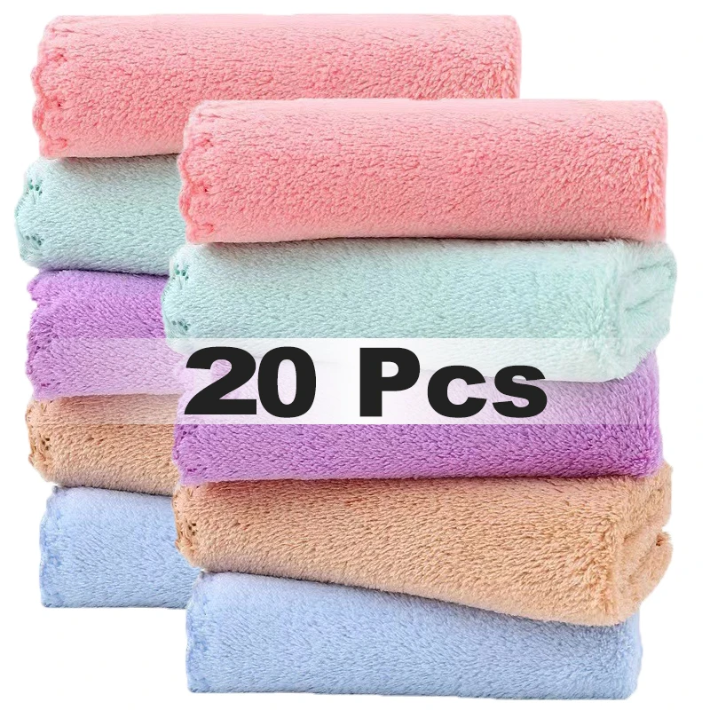 

Dish Rags Kitchen Cleaning Cloth Reusable Dishcloths Glass Clean Towel Washable Lint-free Dish Washing Rags Household Wipe Towel