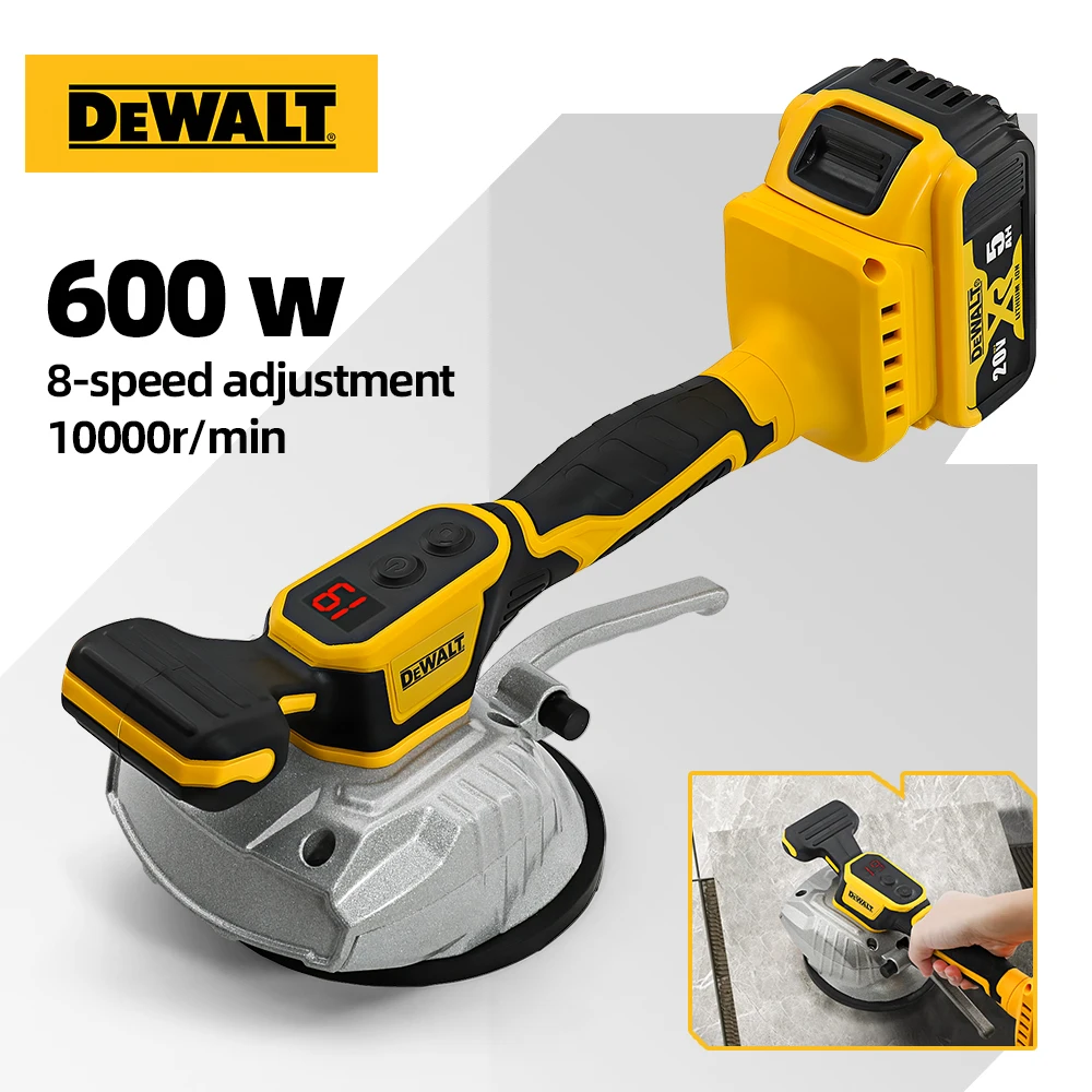 Dewalt Tile Tiling Machine Wall Floor Tile Laying Vibrating Tool 10000r/min 8 Speed Adjustable Tile Paving Device Power Tools