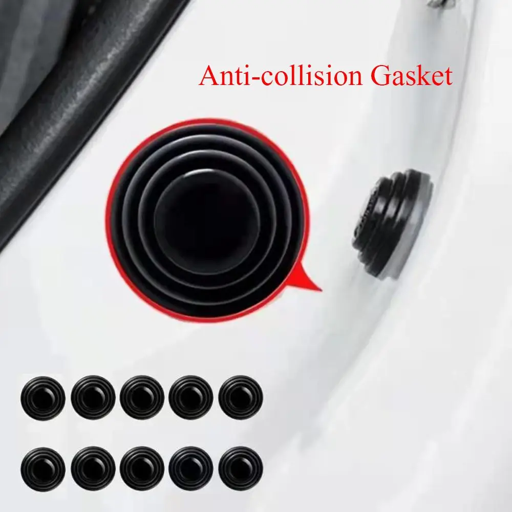 10PCS Auto Decoration Sticker Soundproof Buffer Absorber Cushion Shock-Absorbing Pad Anti-collision Gasket Noise Reduction