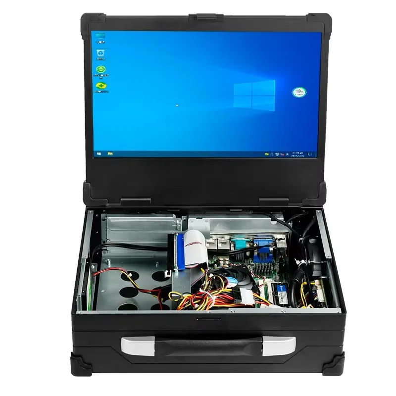 New design 16.1 Inch LCD Screen Industrial Server Chassis Computer Case With Three PCIE Slots