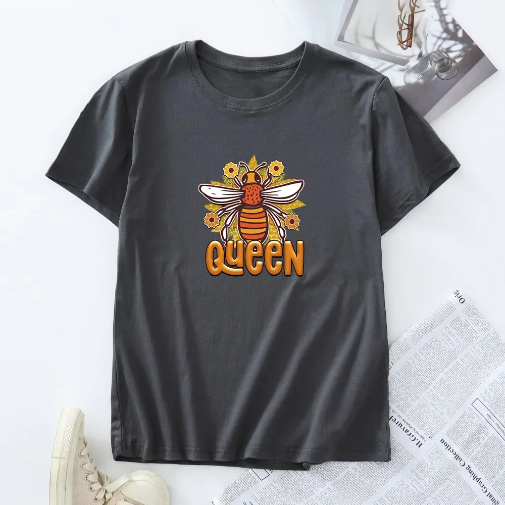 Plus Size Women\'s Tees 100% Cotton Woman Tshirt Summer Female T Shirts Fashion Graphic T-shirt Short Sleeve Tops Clothing