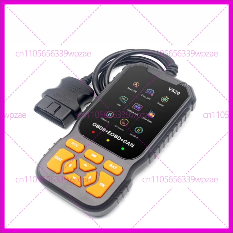 

Автоматический сканер V520 OBD2 для очистки автомобиля, считыватель кодов неисправностей, профессиональная диагностика системы двигателя автомобиля, автомобильный сканер