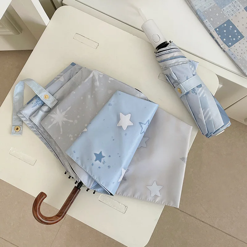 

Портативный автоматический зонт от солнца и дождя для женщин, складной, в форме банана, идеальный солнцезащитный зонт с защитой от УФ-лучей, легкий, для путешествий