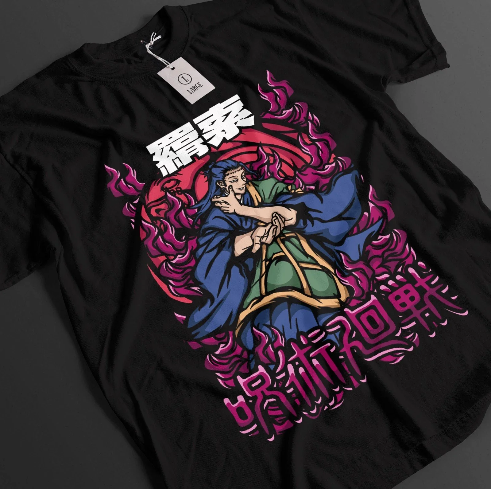 2026 Summer Jujutsu Kaisen Retro Cosplay T-shirt Men's Super Casual Cotton Printed Short-sleeved Unisex Children's Sports Shirt