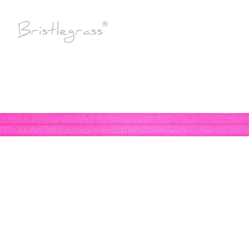 BRISTLEGRASS-Neon FOE Brilhante Dobre a Banda Elástica, Webbing de Spandex, Gravata de Cabelo, Headband, Trim para Costura da Pulseira, 2 Jardas, 5