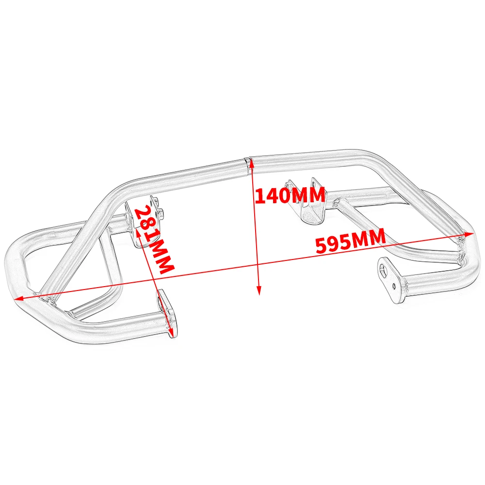 WOLFLINE Motore Guard Crash Bar Per Honda CMX500 Rebel 2017-2024 Autostrada Paraurti Moto Telaio di Protezione Paraurti Accessori