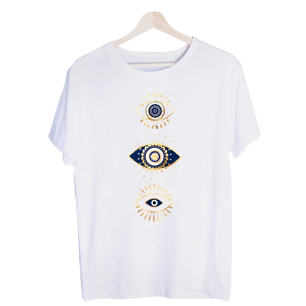 Men's Evil Eye Graphic Tee, Short Sleeve Crew Neck T-Shirt for Casual Streetwear and Daily Outfits