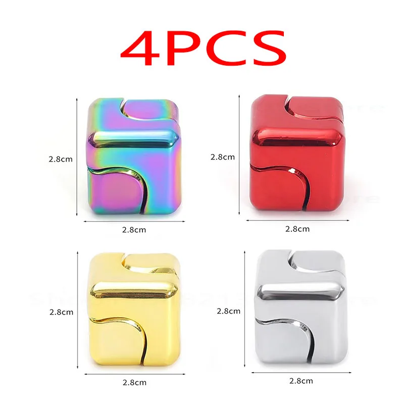 /Legierung Cube Spinner Fingertip Gyroskop Zappeln Anti Stress Spielzeug Erwachsene Büro Home Reise Tragbare Stress Relief Spielzeug Weihnachten Geschenke