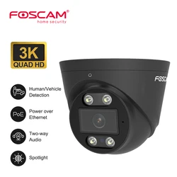 FOSCAM 5MP POE telecamera di sicurezza visione notturna a infrarossi telecamera Dome esterna Smart AI telecamere di sorveglianza di rilevamento umano/auto/Pet