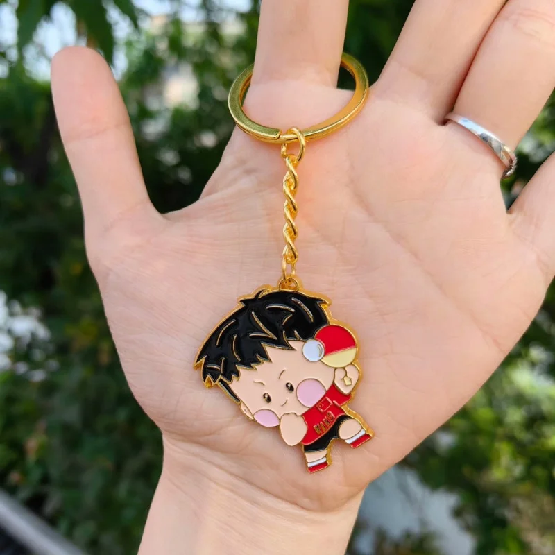 Dostosowane. Sha Combination Peripheral Metal Keychains Customized-Border Ins Zinc Alloy Printing Electroplating Listi