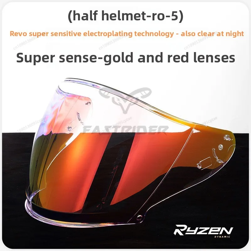 Ryzen Motorcycle Helmet Half Helmet Lens for RO-5/AR839/AR801 Helmet Dustproof Anti-uv Windshield Motorcycle Helmets Lens