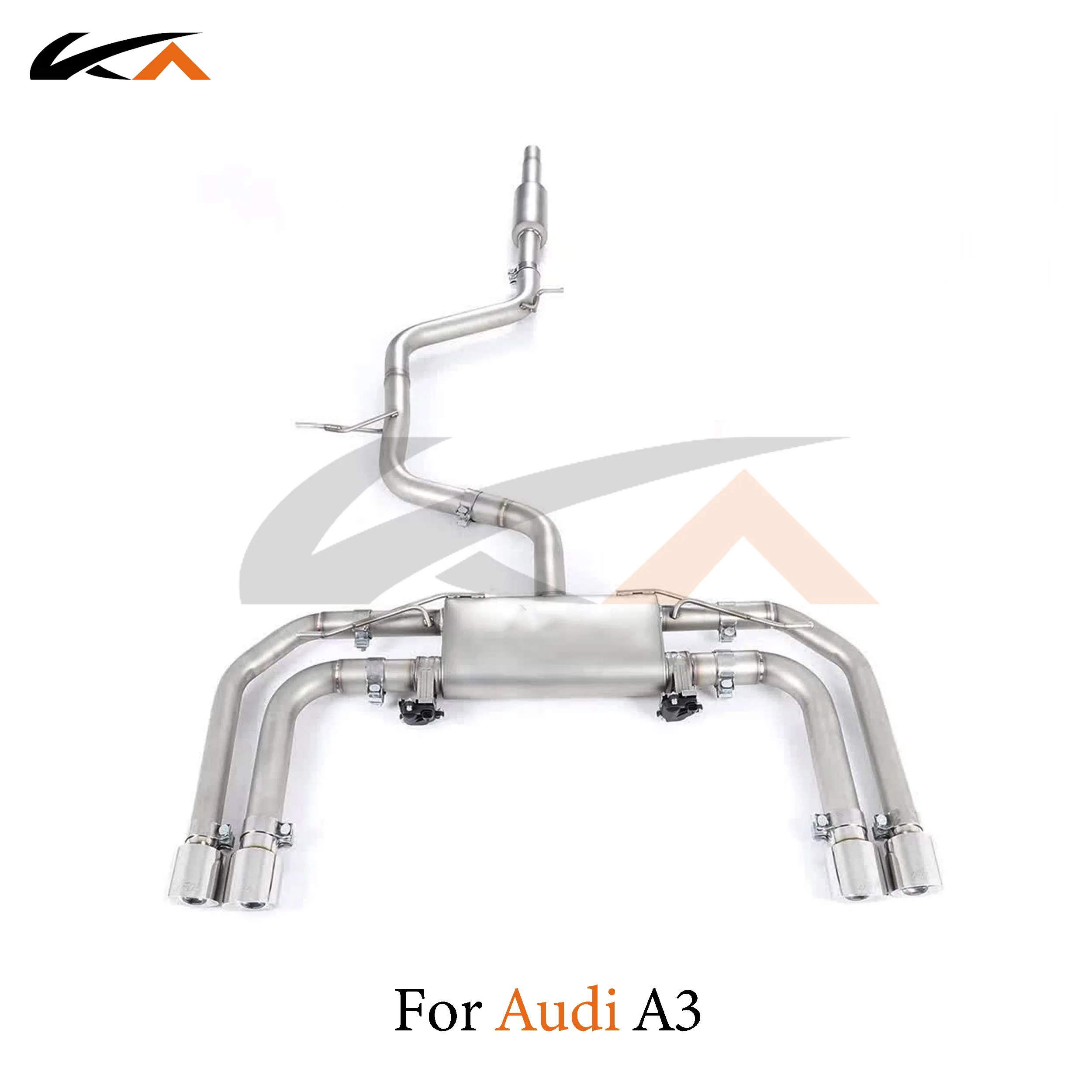 KA Tuning exhaust system stainless steel catback for Audi A3 1.4T 1.8T performance auto parts muffler valve car accessories