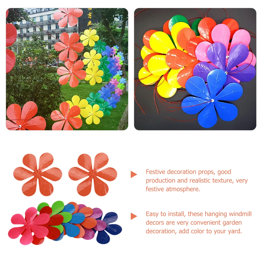 

9 Pcs Decoration Plastic Windmill Garden Windmills Lawn Yard Ornaments for Children