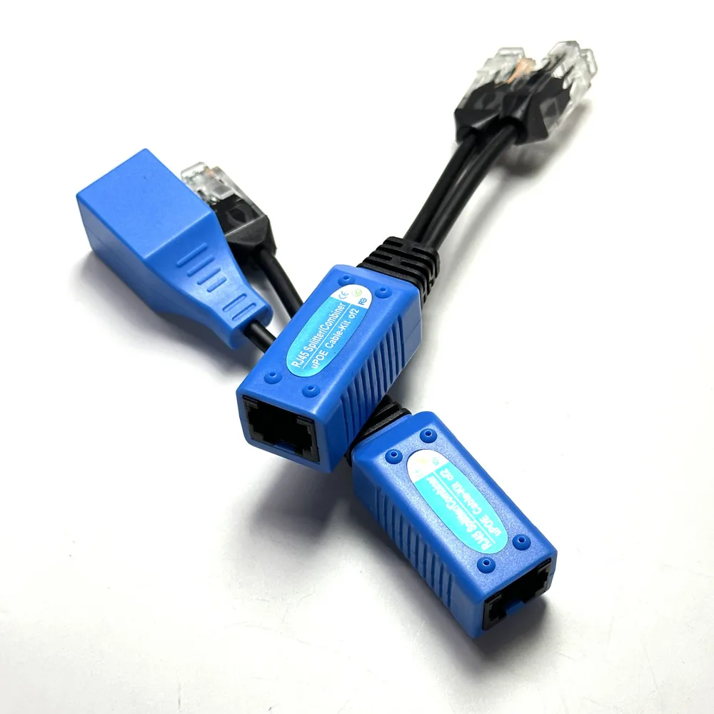 RJ45 Splitter Combiner Upoe Cable Kit POE Adapter Cable RJ45 Connector Passive Power Cable For IP Camera