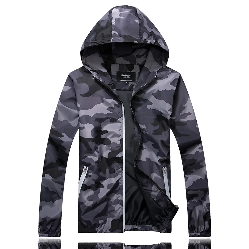 

Cross border camouflage jacket men's new fashionable loose hooded jacket plus size spring and autumn baseball uniform casual spo