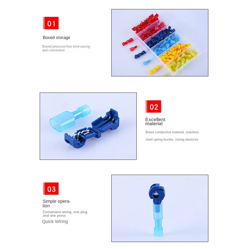 

Exquisite-T-Type Break-Free Wire Terminal Main Line Branch Wire Clamp Combination Quick Connection Terminal
