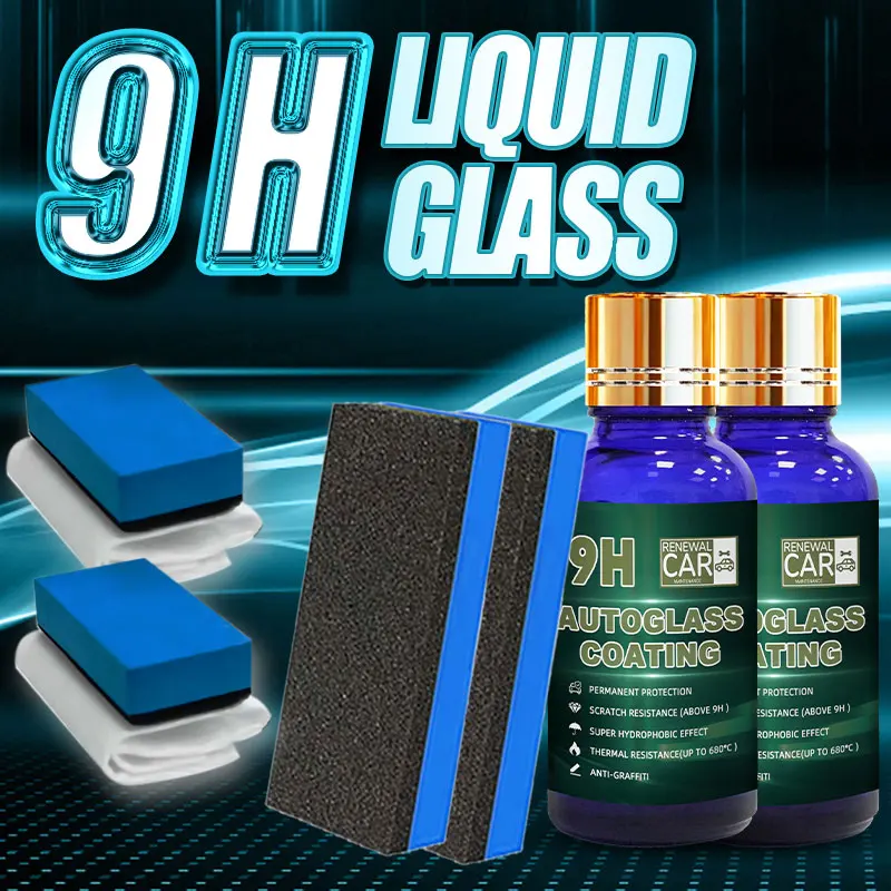 

9H графеновое керамическое покрытие 2 — комплект бутылок — глянцевая, долговечная защита автомобильной краски, автокрасота