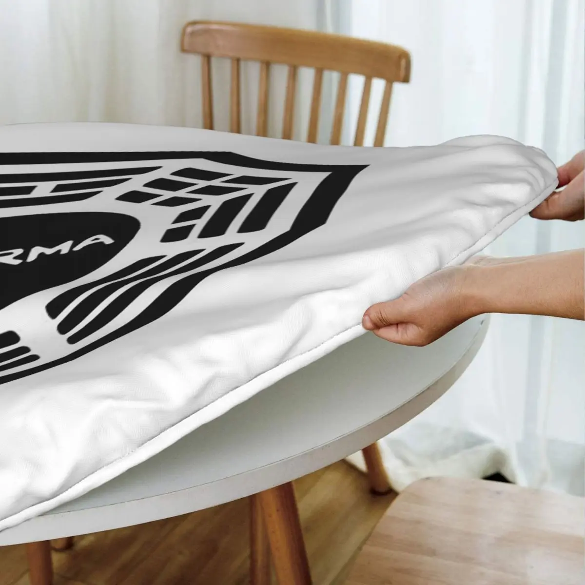 The Dharma Initiative Waterproof Round Tablecloth Oilproof Table Cloth for Kitchen Events Dining Table Cover