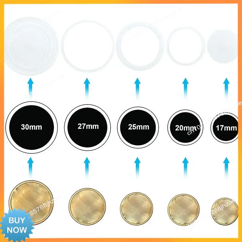 Porta-moedas de plástico para cápsulas de moedas A10R com junta protetora de espuma (17/20/25/27/30 mm)