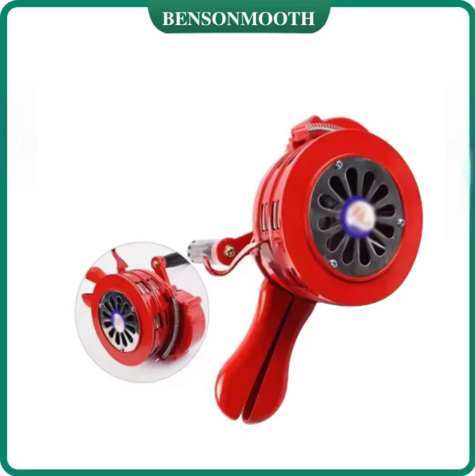Aluminum Hand-Crank Operated Emergency Alarm Siren Manual Outdoor Alarm Loud 100db